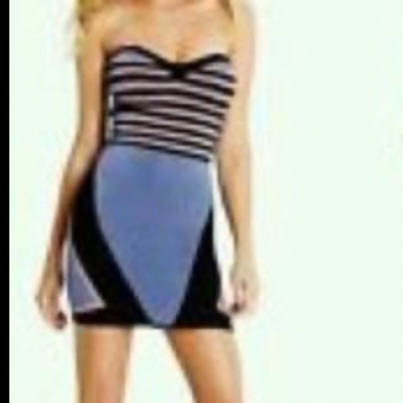 Marciano Purple Strapless Bandage Dress , Size XS - Picture 2 of 2